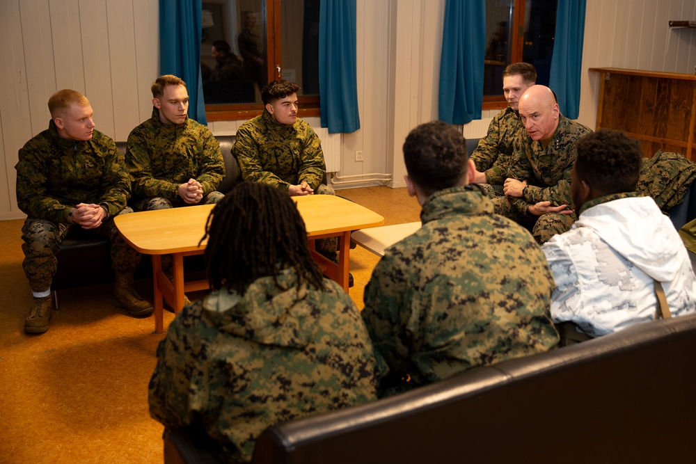 II Marine Expeditionary Force Commanding General visits the Marines of Combat Logistics Battalion 6 ahead of Nordic Response 24