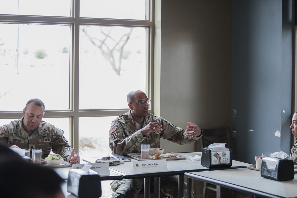 TRADOC commander tours Fort Huachuca, military intelligence training