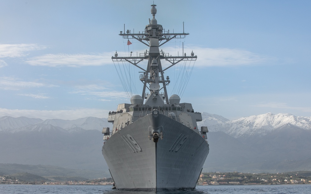 USS Delbert D. Black Operates in the Mediterranean Sea