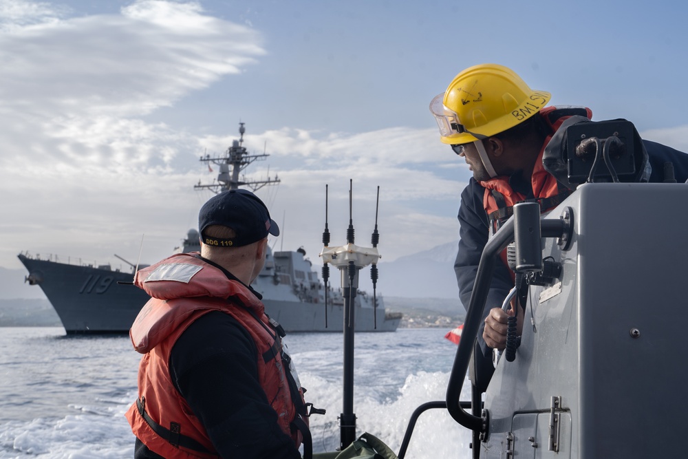 USS Delbert D. Black Operates in the Mediterranean Sea