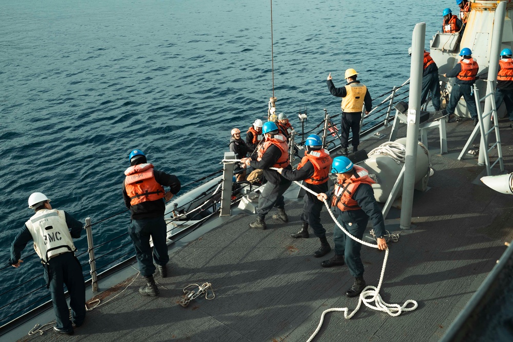 USS Delbert D. Black Operates in the Mediterranean Sea