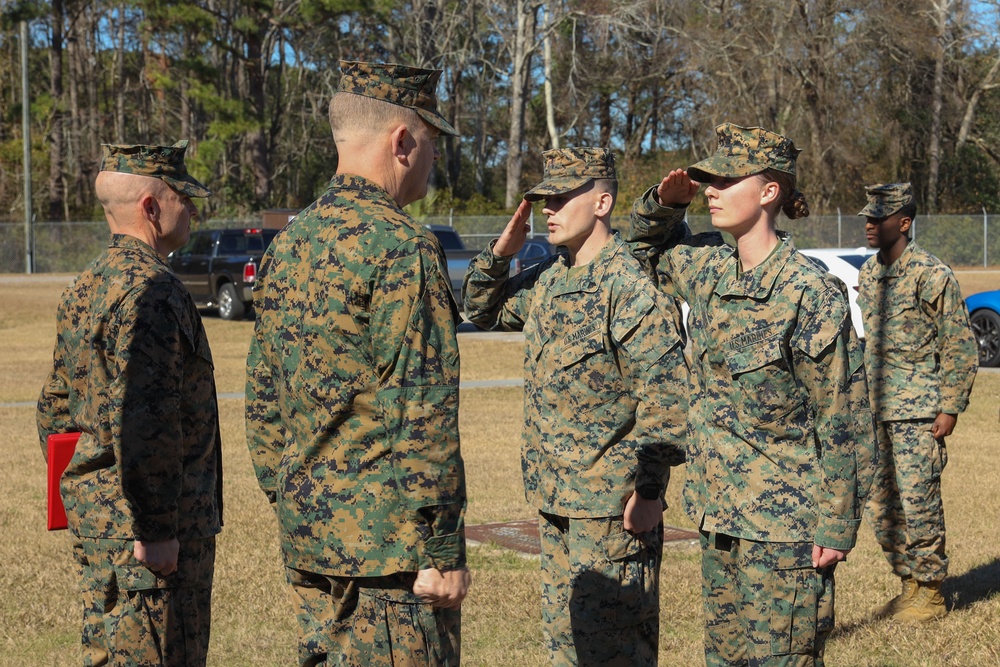 PMO Marines receive NAMs at MCAS Beaufort