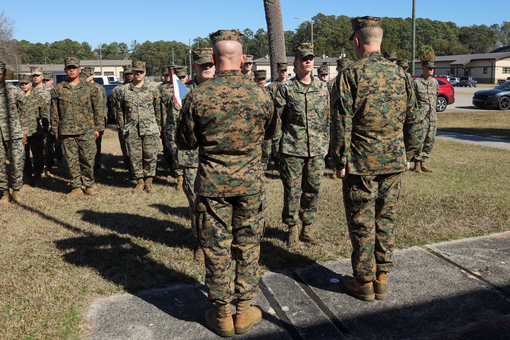 PMO Marines receive NAMs at MCAS Beaufort