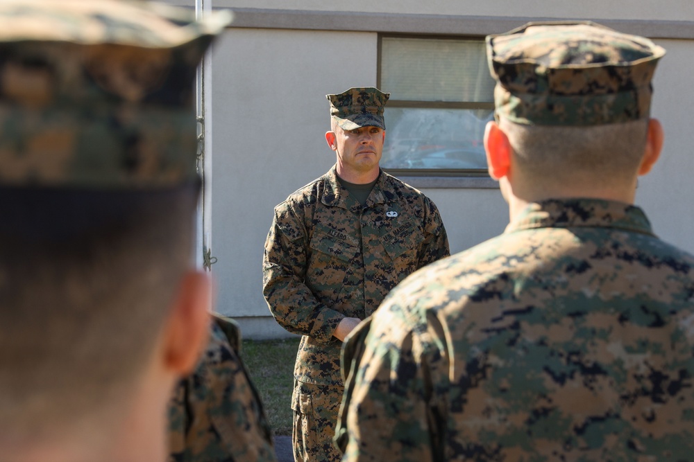 PMO Marines receive NAMs at MCAS Beaufort