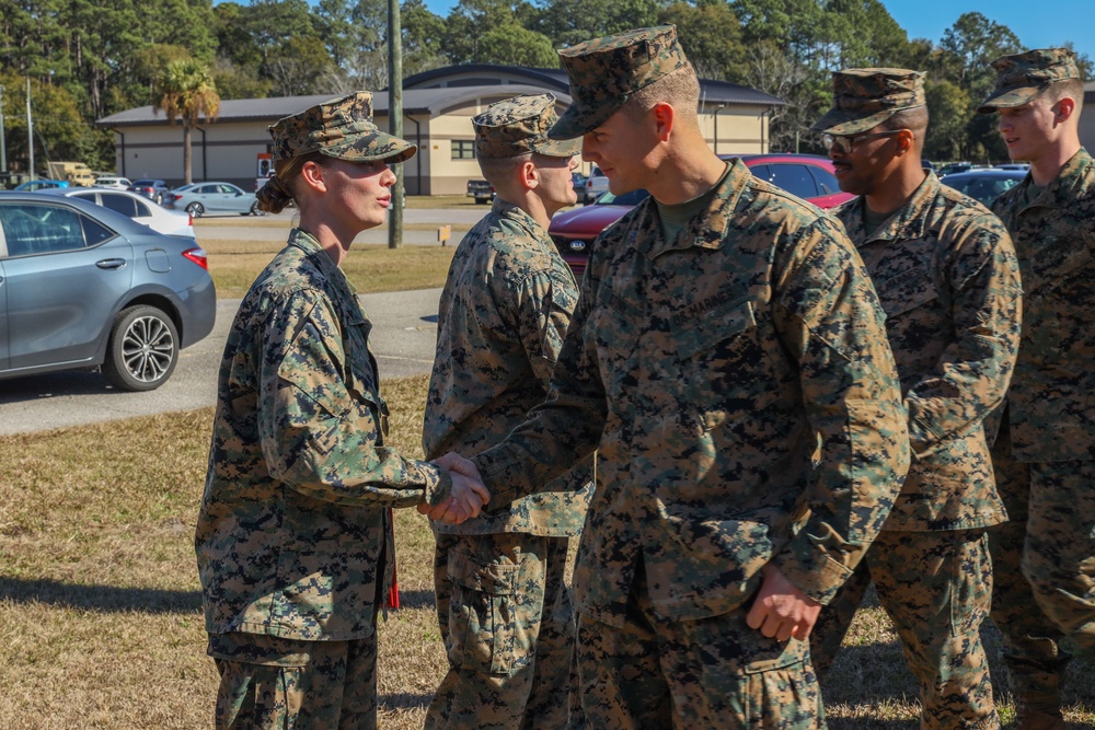 PMO Marines receive NAMs at MCAS Beaufort