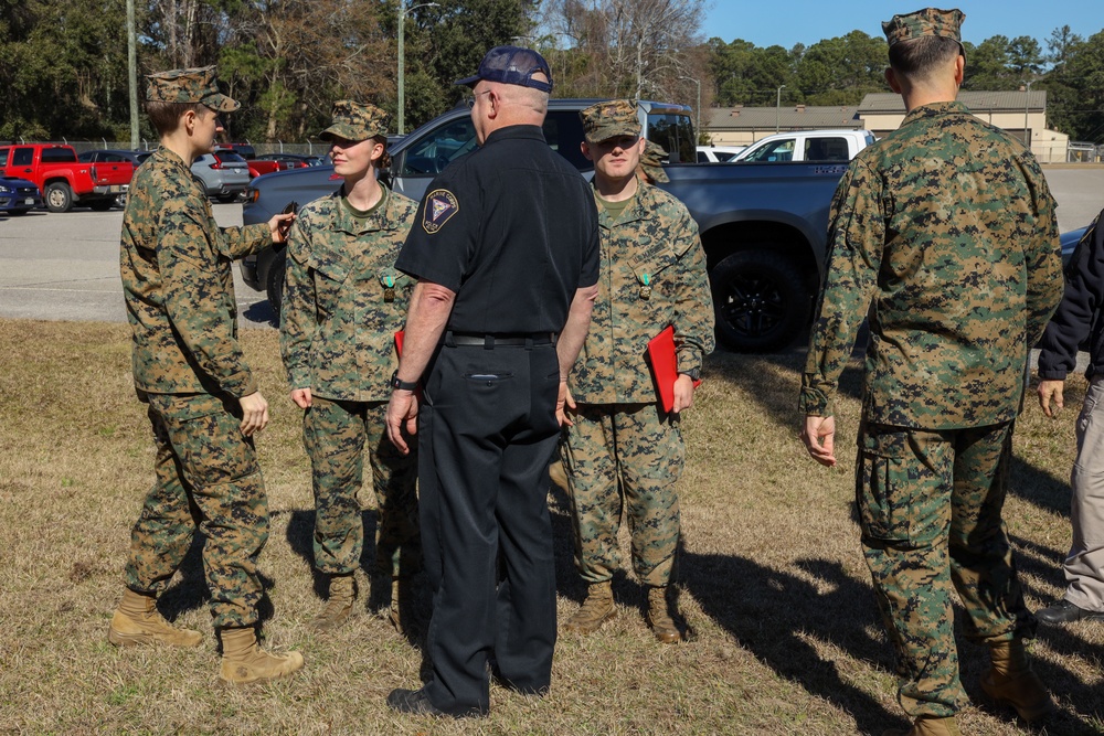 PMO Marines receive NAMs at MCAS Beaufort