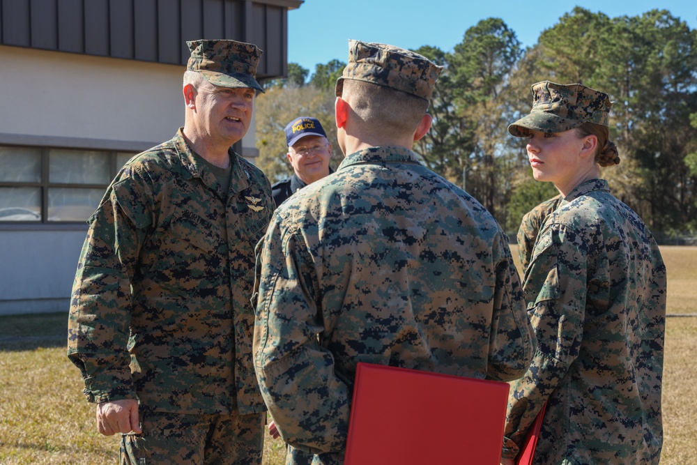 PMO Marines receive NAMs at MCAS Beaufort