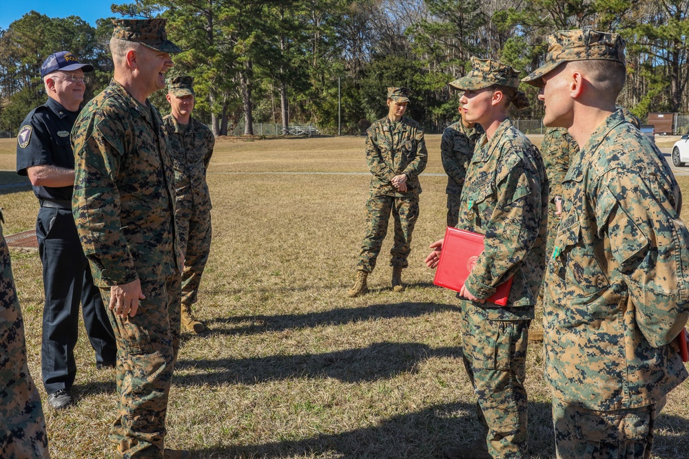 PMO Marines receive NAMs at MCAS Beaufort