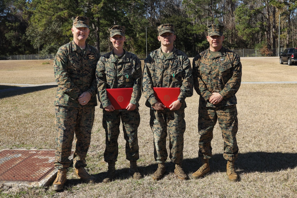 PMO Marines receive NAMs at MCAS Beaufort