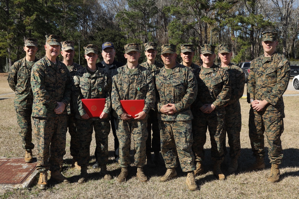 PMO Marines receive NAMs at MCAS Beaufort