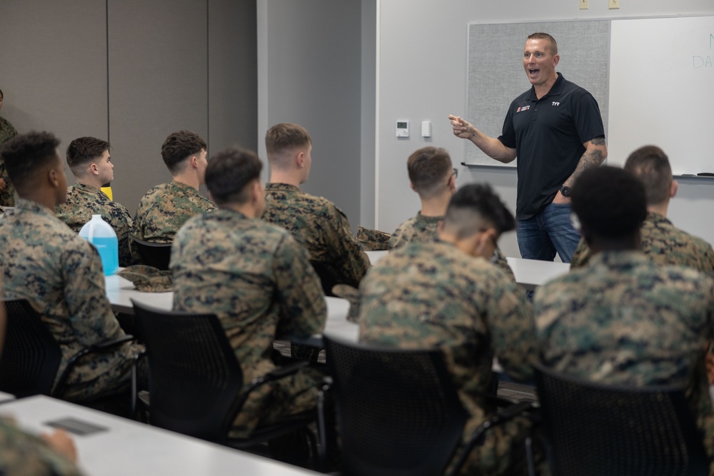 Dakota Meyer visits Camp Lejeune