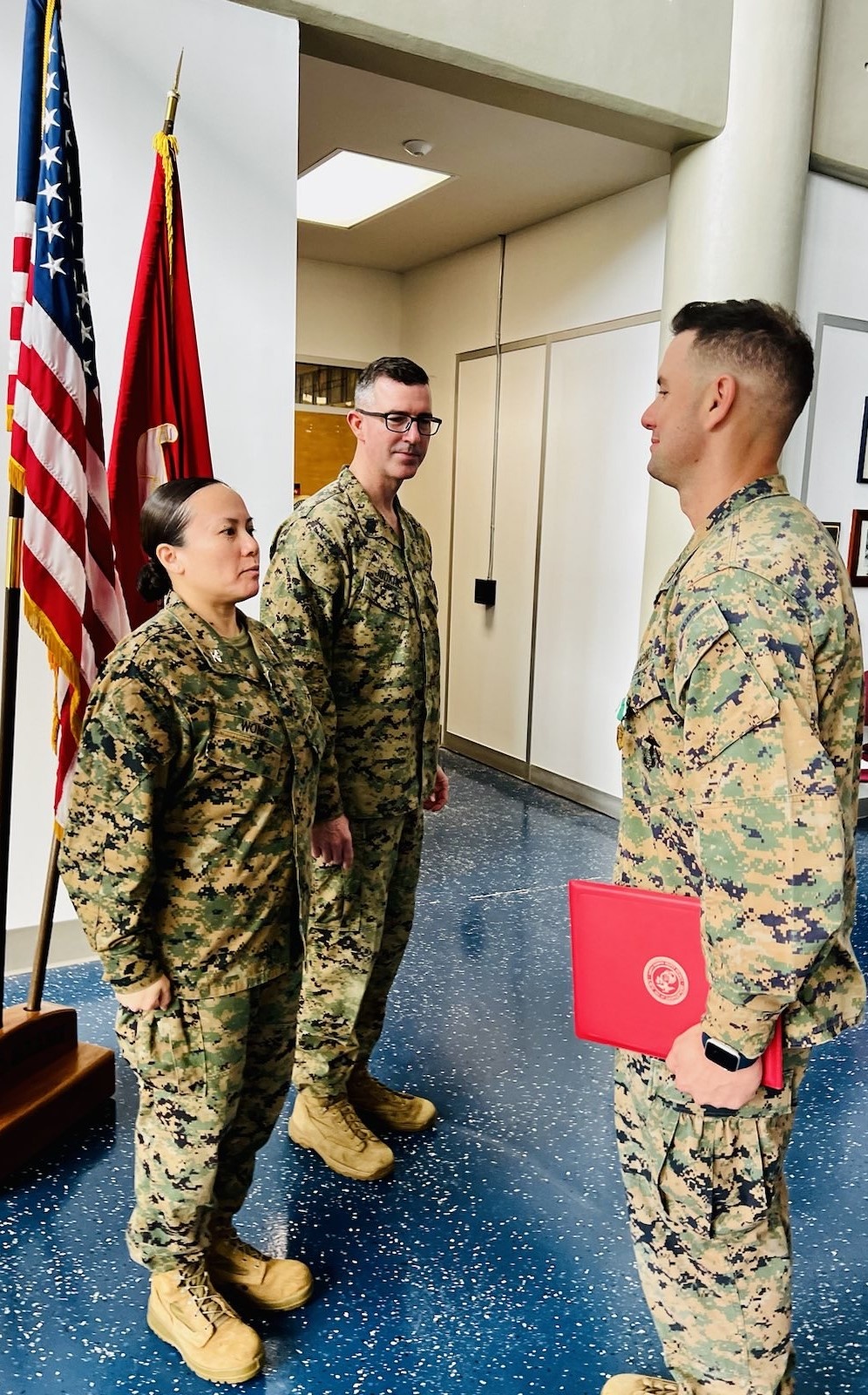 Marine receives award for saving lives