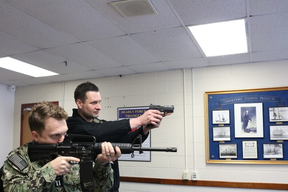 Surface Warfare Schools Command Provides Small Arms Familiarization Training to Surface Warriors