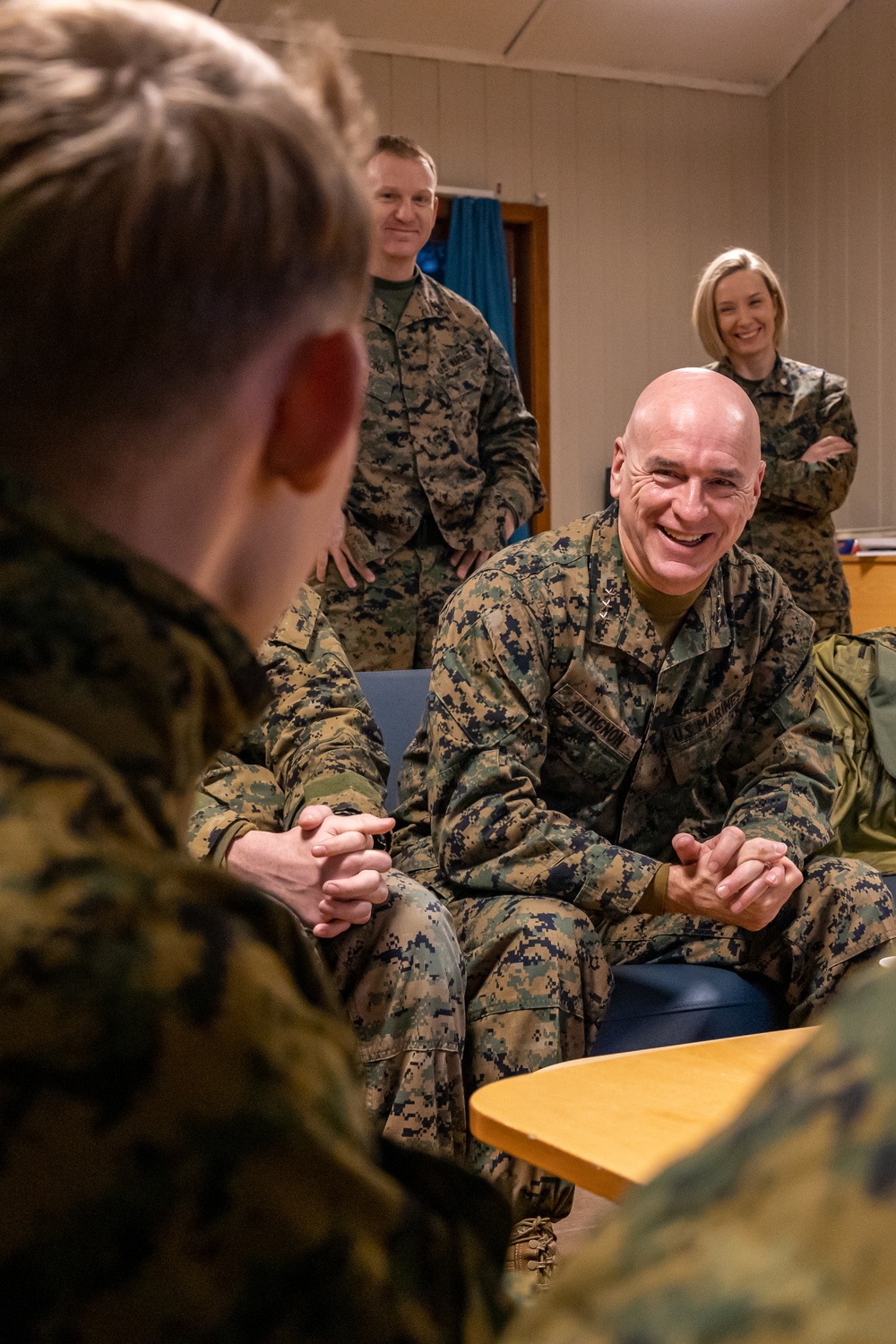 Lt. Gen. David A. Ottignon, The Commanding General of II Marine Expeditionary Force Visits CLB-6 In Norway