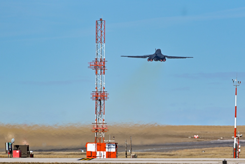 Ellsworth bombers take-off for Dyess AFB