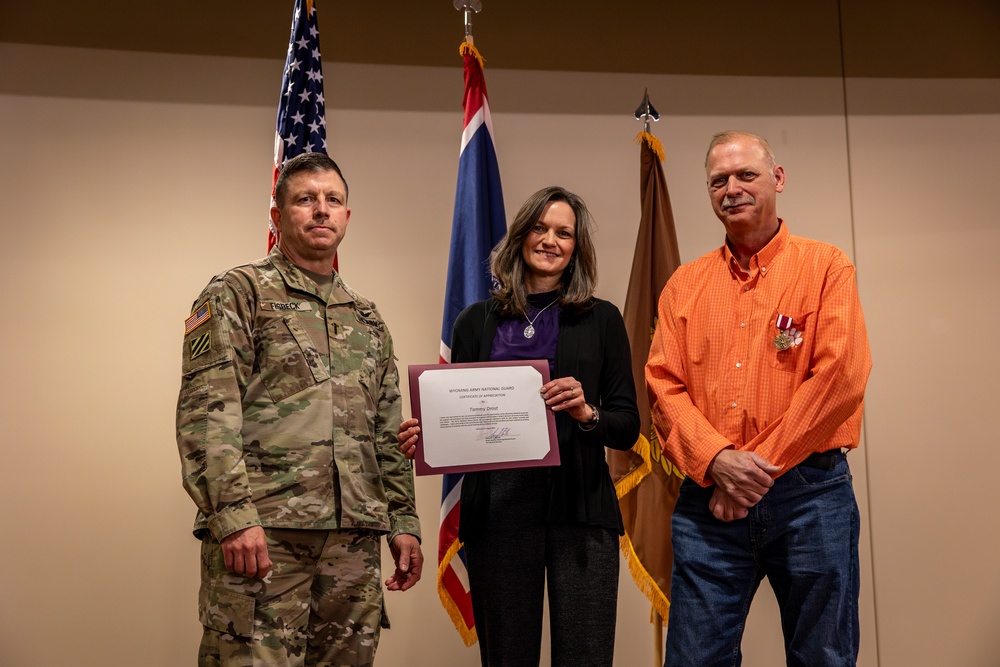 CW5 Drost retires from the Wyoming Army National Guard after 38 years of service