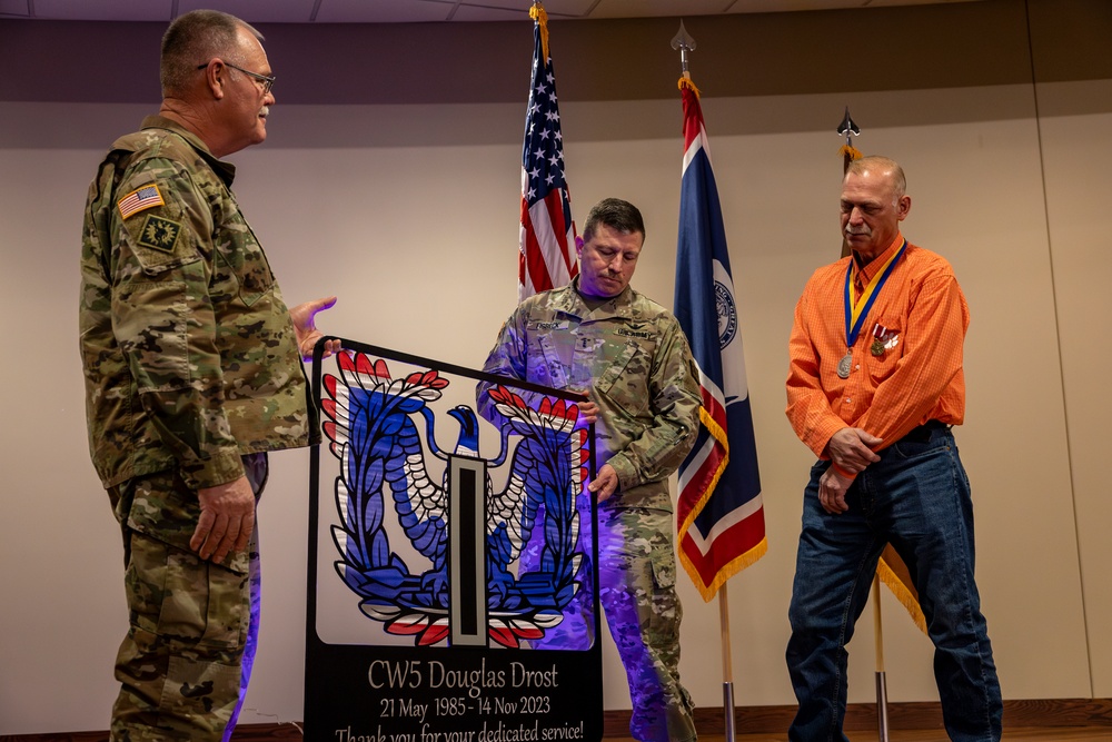 CW5 Drost retires from the Wyoming Army National Guard after 38 years of service