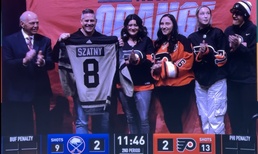Philadelphia Flyers Honor DCSA Security Manager as Hometown Hero - Military Service, Current DCSA Position Cited