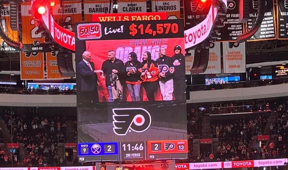 Philadelphia Flyers Honor DCSA Security Manager as Hometown Hero - Military Service, Current DCSA Position Cited