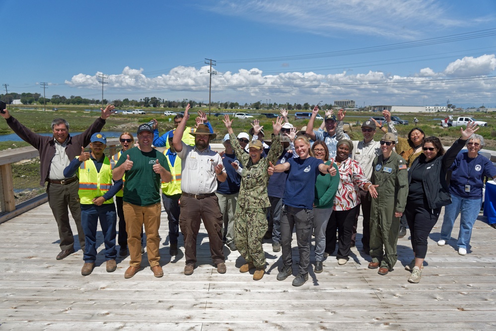 Base personnel, along with members from the Friends of the Seal Beach National Wildlife Refuge