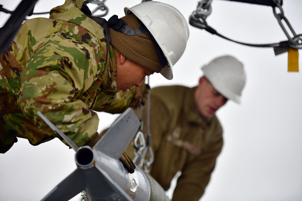 31st Munitions Squadron build live MK82 bombs during Red Flag 24-1