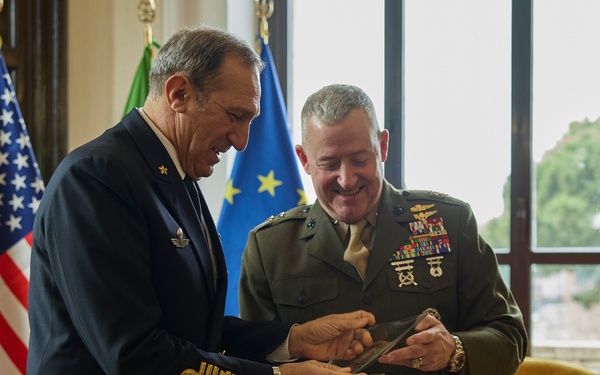 Maj. Gen. Sofge visits Italian Navy Headquarters