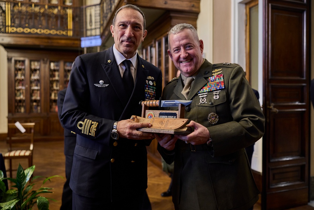 Maj. Gen. Sofge visits Italian Navy Headquarters