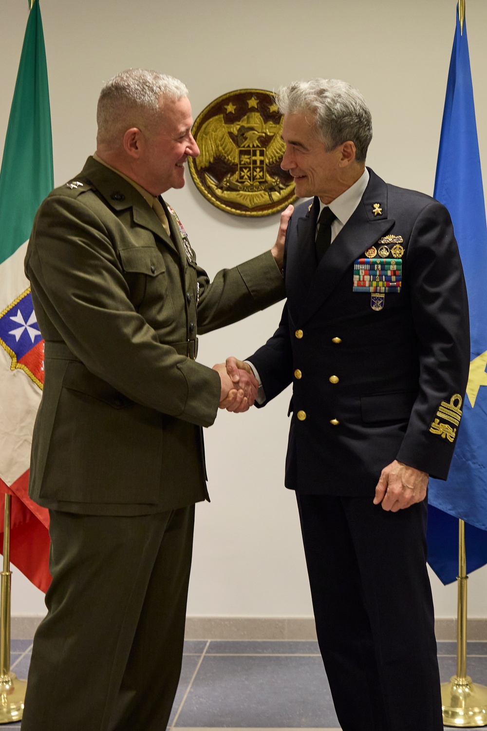 Maj. Gen. Sofge visits the Italian Fleet Headquarters