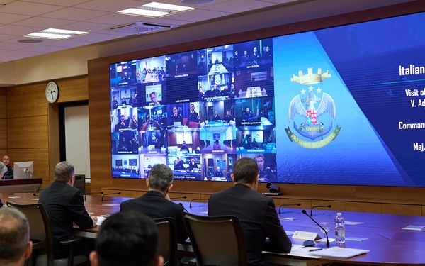 Maj. Gen. Sofge visits the Italian Fleet Headquarters