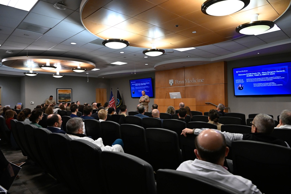 Navy Surgeon General visits University of Pennsylvania Medical Center