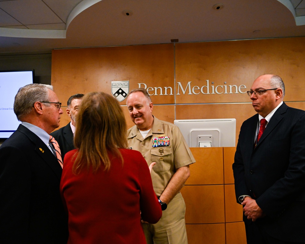 Navy Surgeon General visits University of Pennsylvania Medical Center