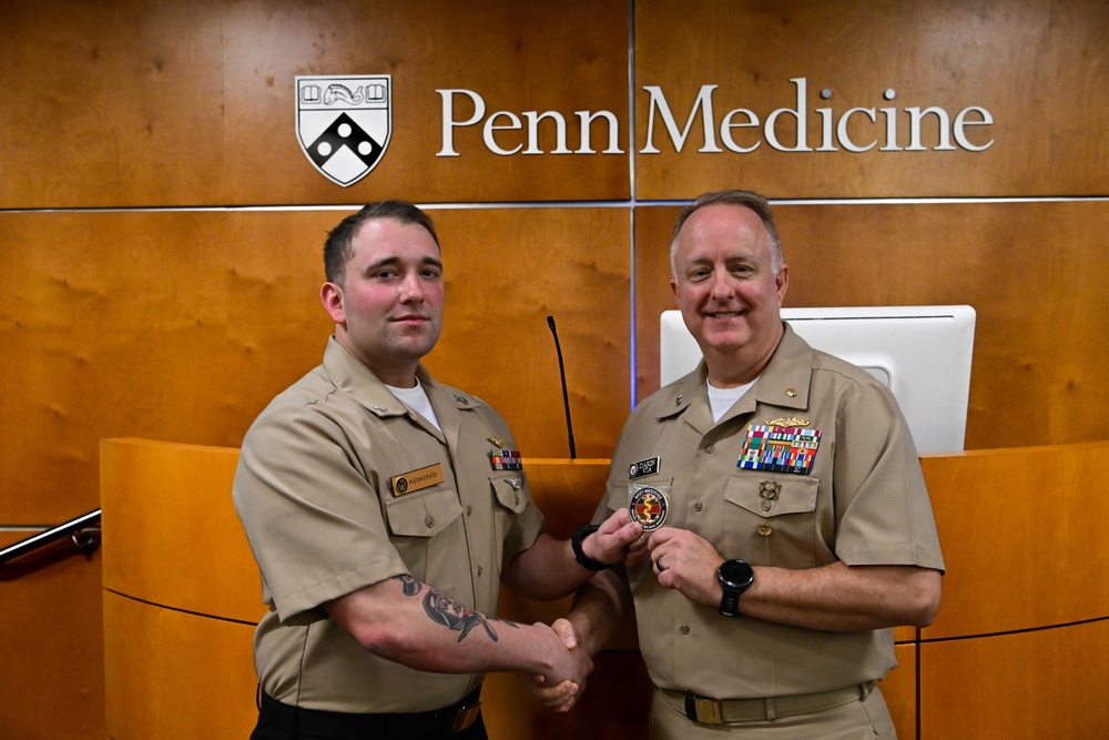 Navy Surgeon General Visits University of Pennsylvania Medical Center