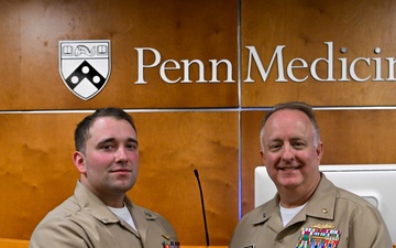 Navy Surgeon General Visits University of Pennsylvania Medical Center