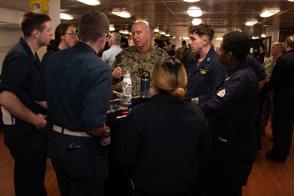 USS Ronald Reagan (CVN 76) hosts Adm. Houston, director, Naval Reactors