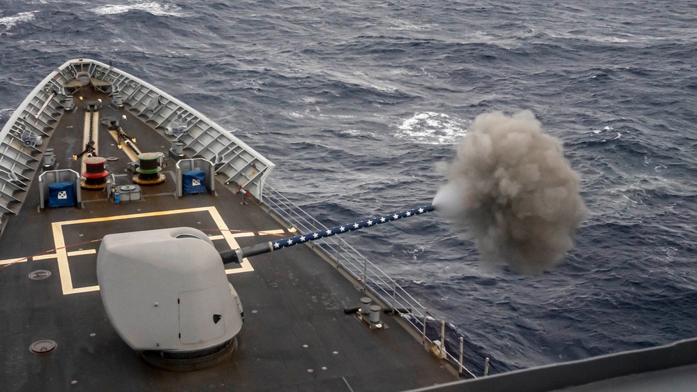 USS Princeton Conducts a Live-Fire Exercise