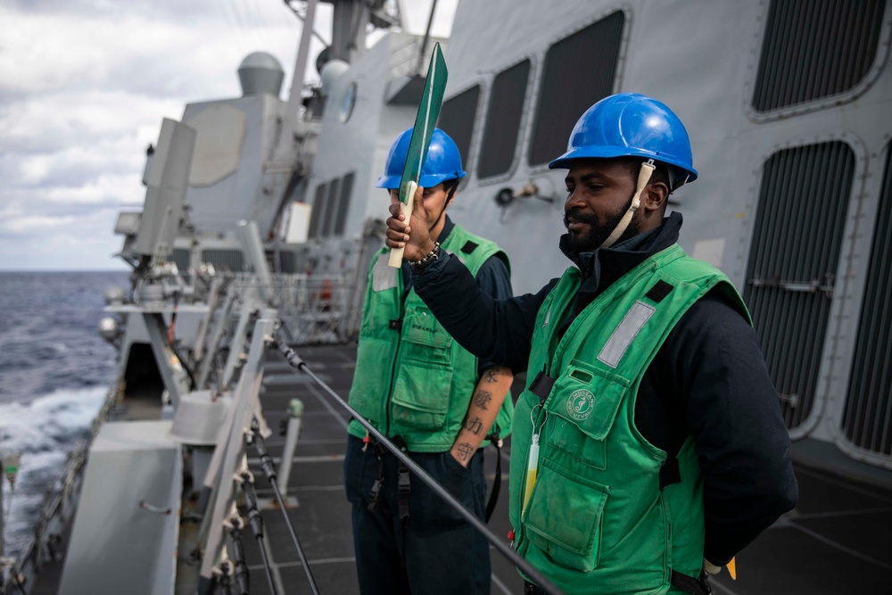 Sailors Conduct Fueling-at-Sea with USNS John Ericsson