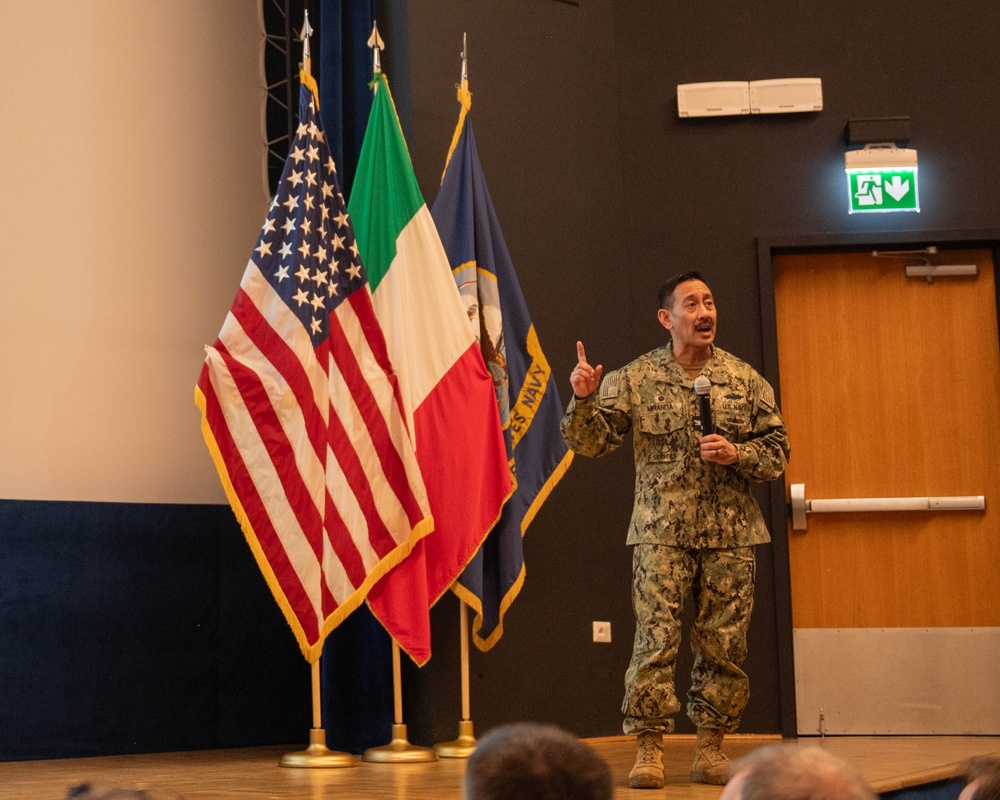 NAVFAC EURAFCENT Holds All Hands Assembly