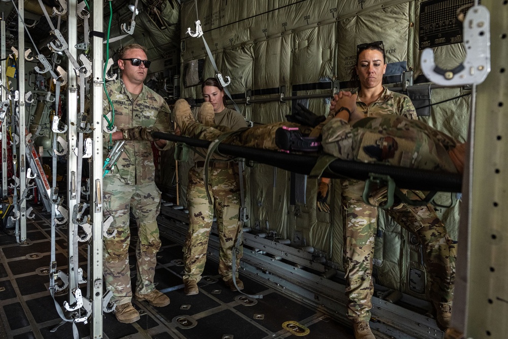 U.S. Air Force, Army members practice emergency medical procedures