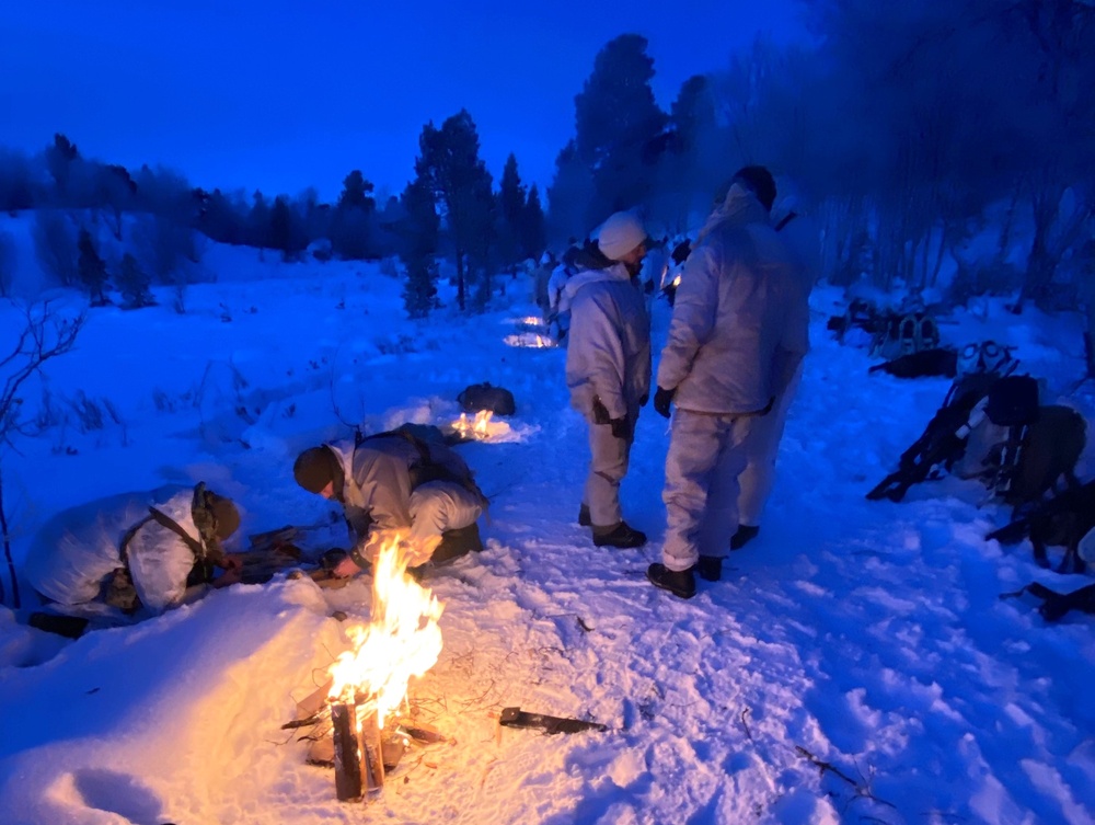 U.S. Army medic hones skills in sub-zero Norwegian weather