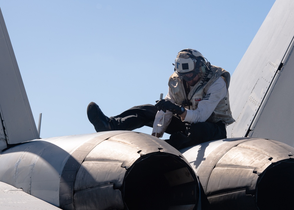 Theodore Roosevelt Flight Ops in U.S. 7th Fleet