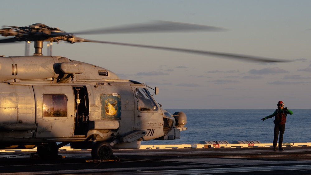 Theodore Roosevelt Flight Ops in U.S. 7th Fleet