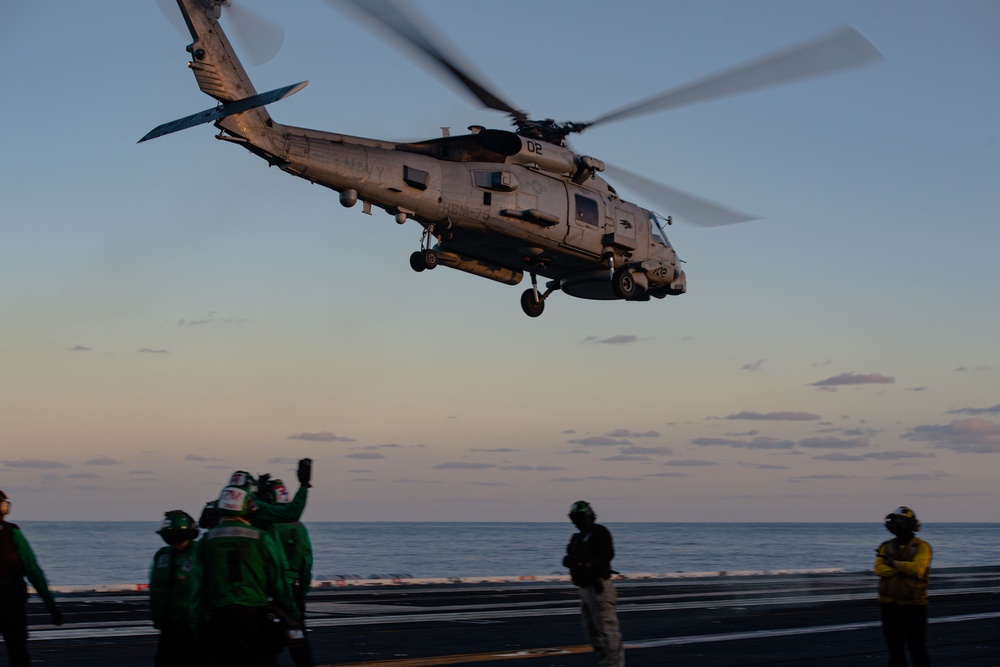 Theodore Roosevelt Flight Ops in U.S. 7th Fleet