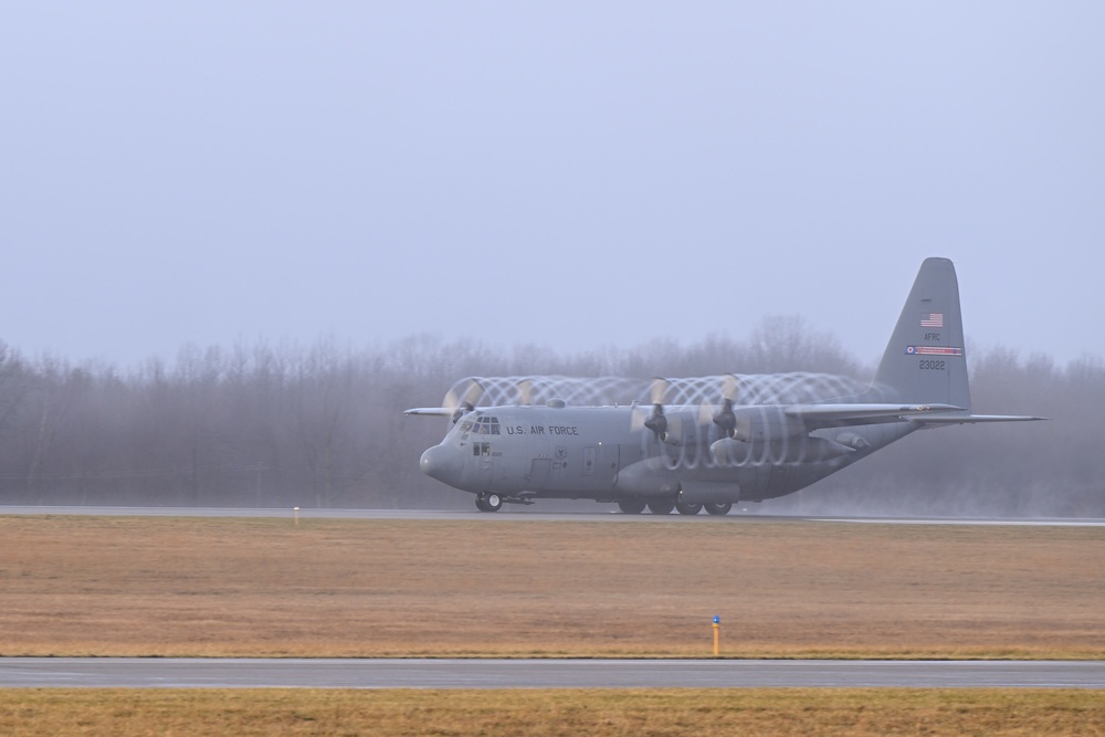 Hercs on a misty morn