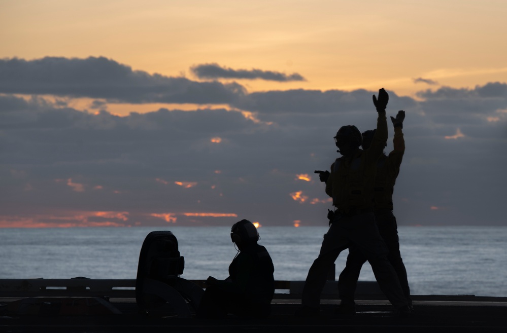 Theodore Roosevelt Flight Ops in U.S. 7th Fleet