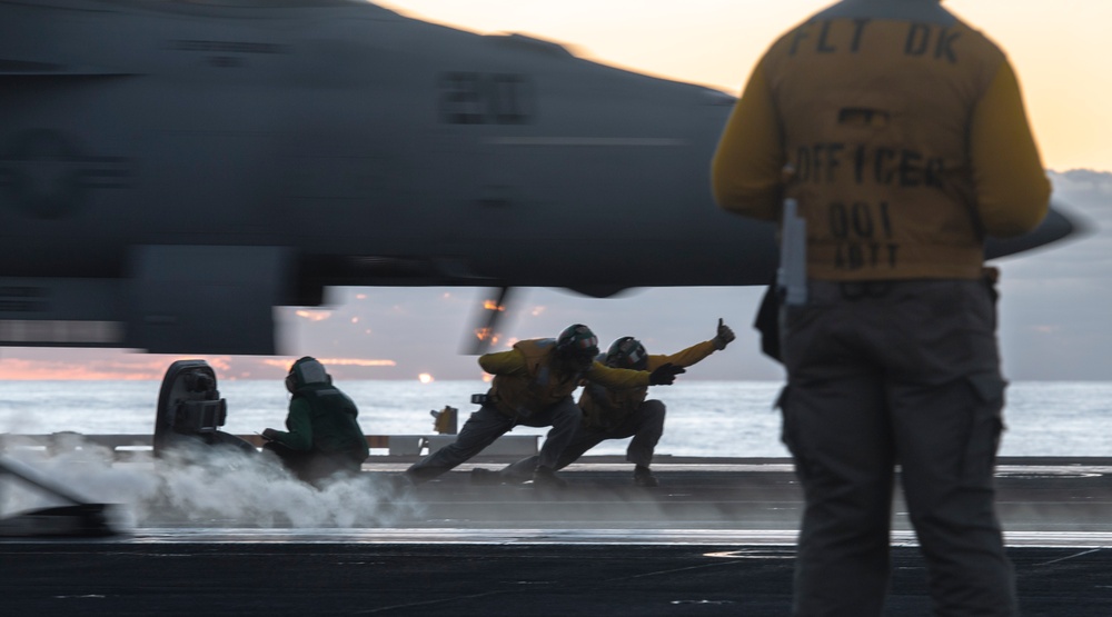 Theodore Roosevelt Flight Ops in U.S. 7th Fleet