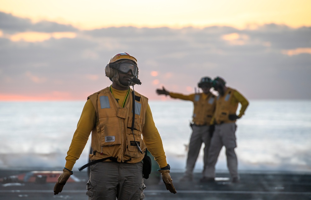 Theodore Roosevelt Flight Ops in U.S. 7th Fleet