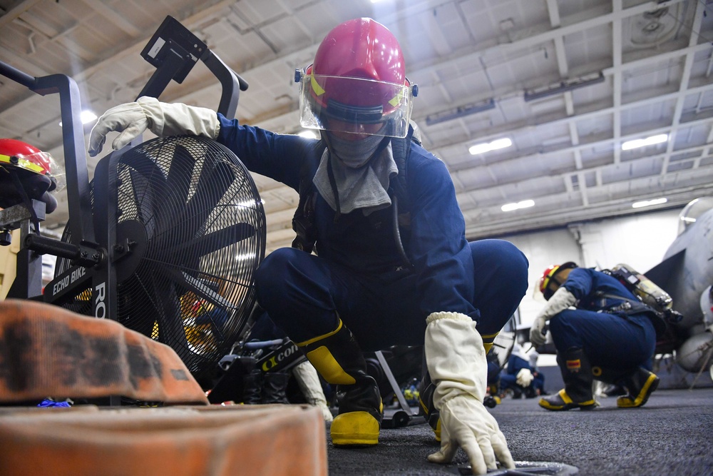 GQ Drill Aboard Theodore Roosevelt