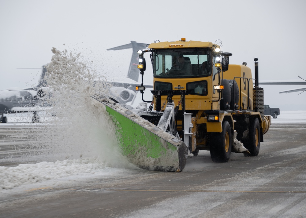 There is 'snow’ stopping the snow barn