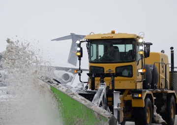 There is 'snow’ stopping the snow barn