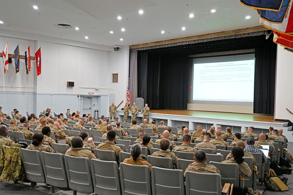 JB MDL Fort Dix 87th Training Division WAREX 2024 Main Planning Workshop. 26th January 2024